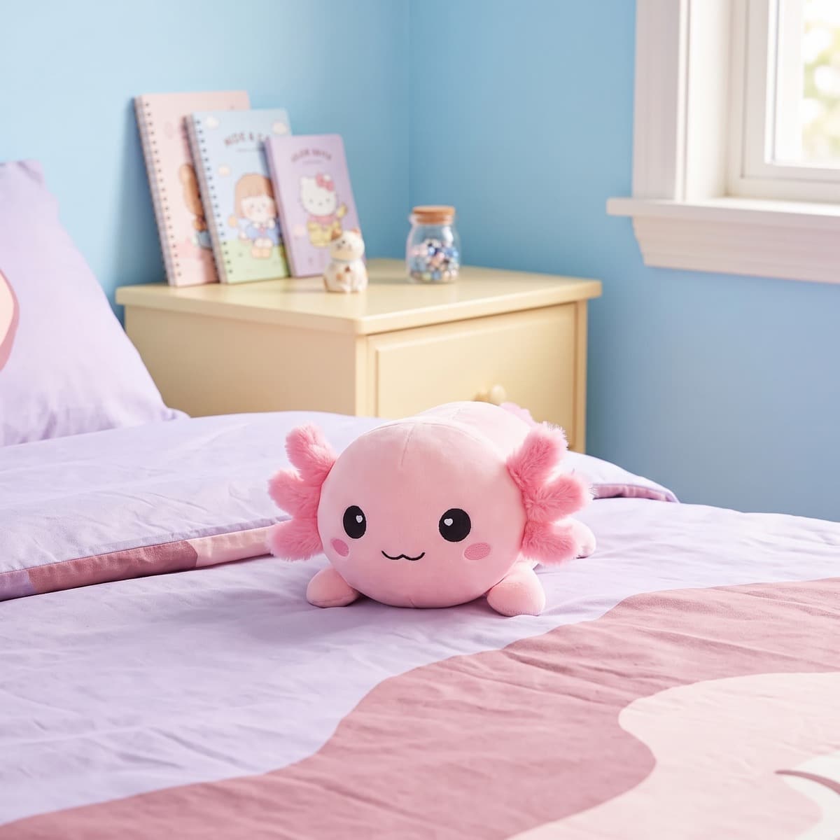 Peluche kawaii axolotl coloré – Image 2
