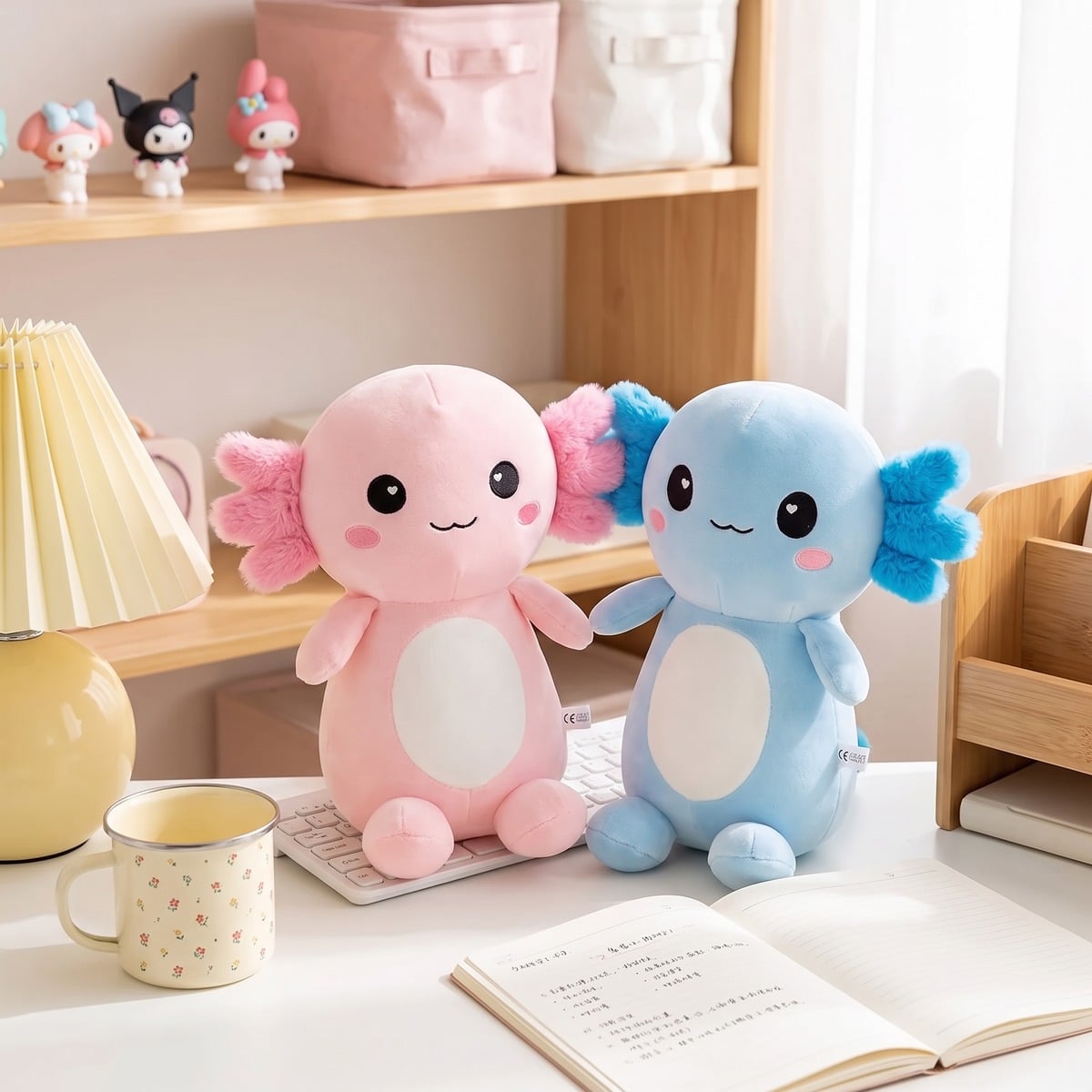Peluche kawaii axolotl coloré – Image 3