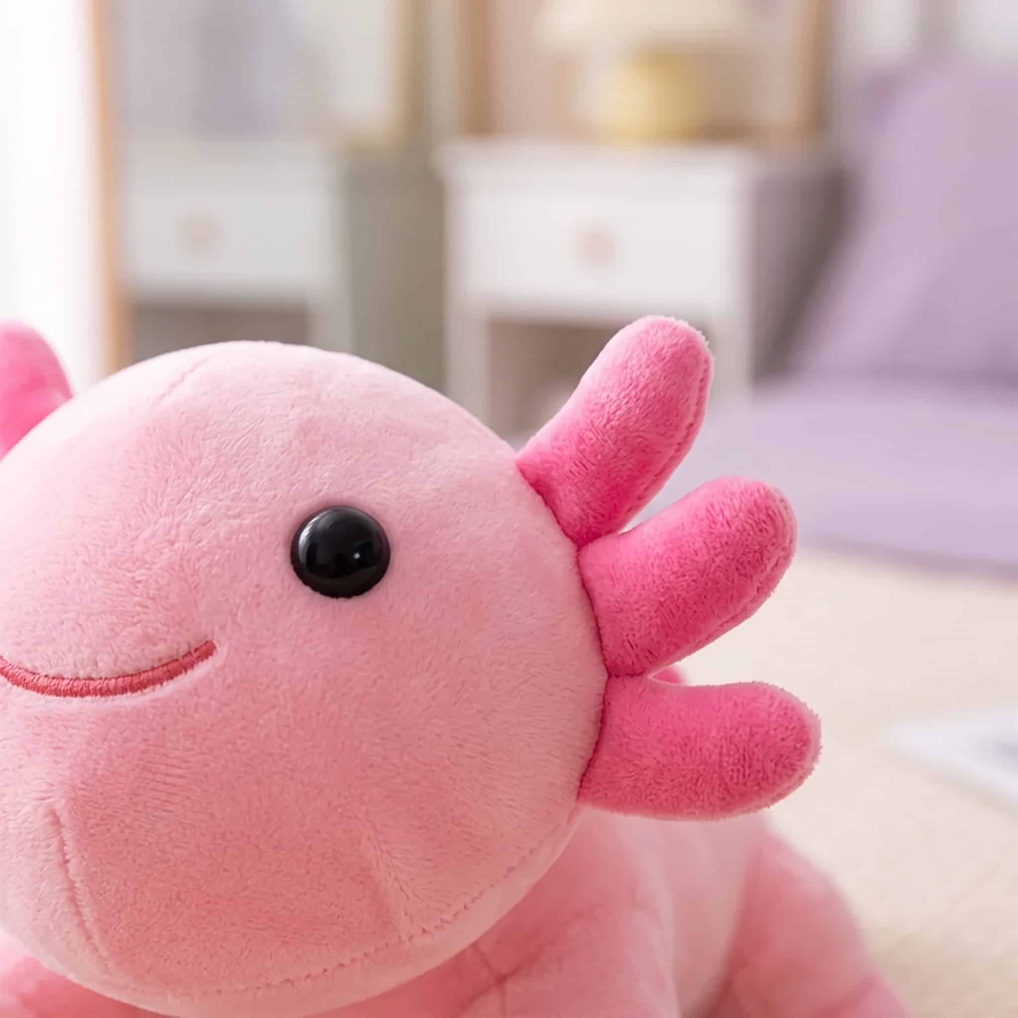 Peluche kawaii axolotl coloris pastel – Image 3