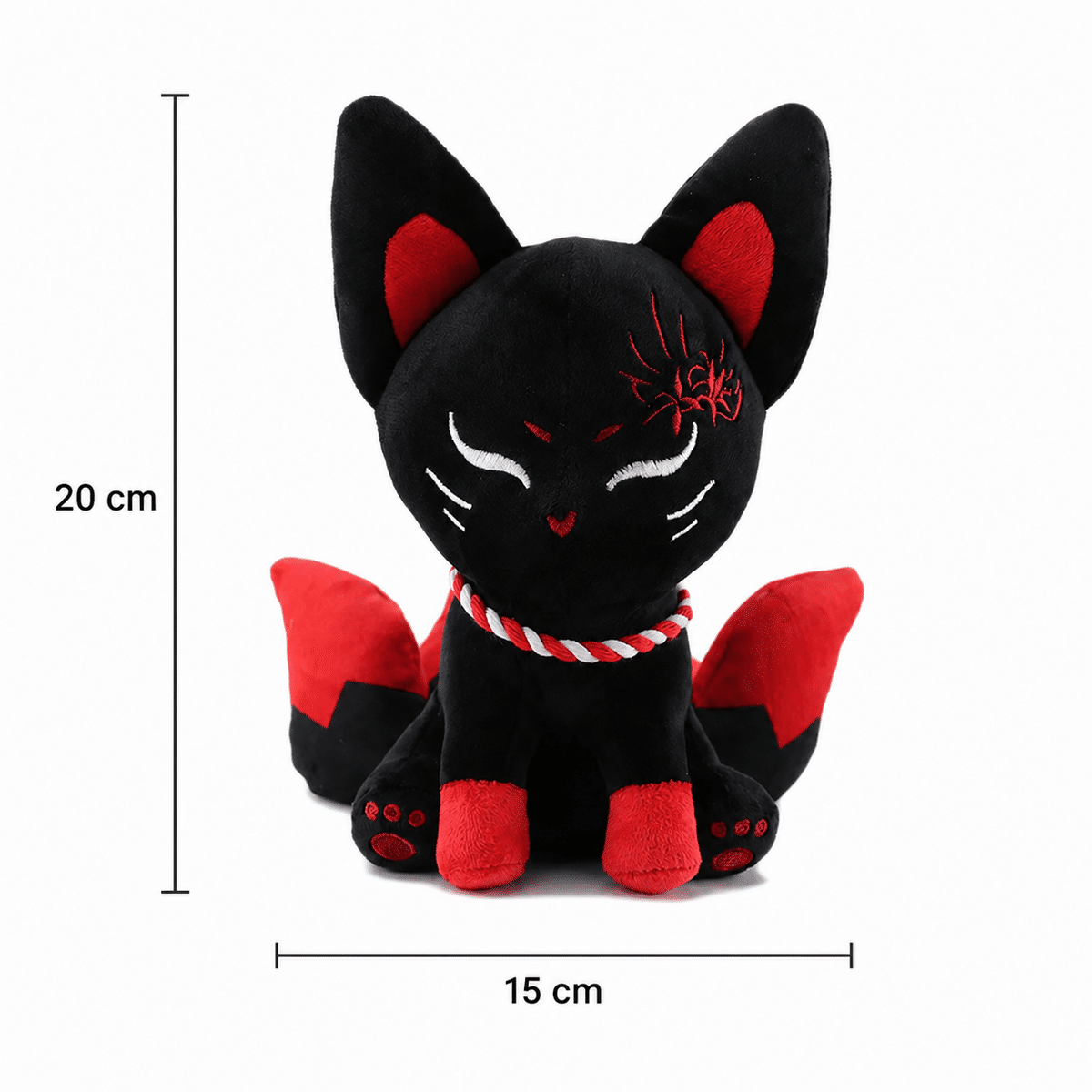 Peluche renard kawaii assis style figurine gashapon – Image 7