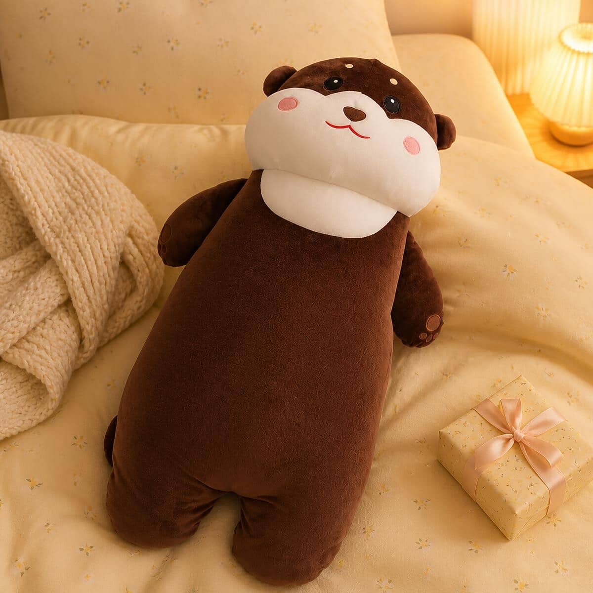 Peluche Loutre oreiller au doux sourire Kawaii irrésistible – Image 4