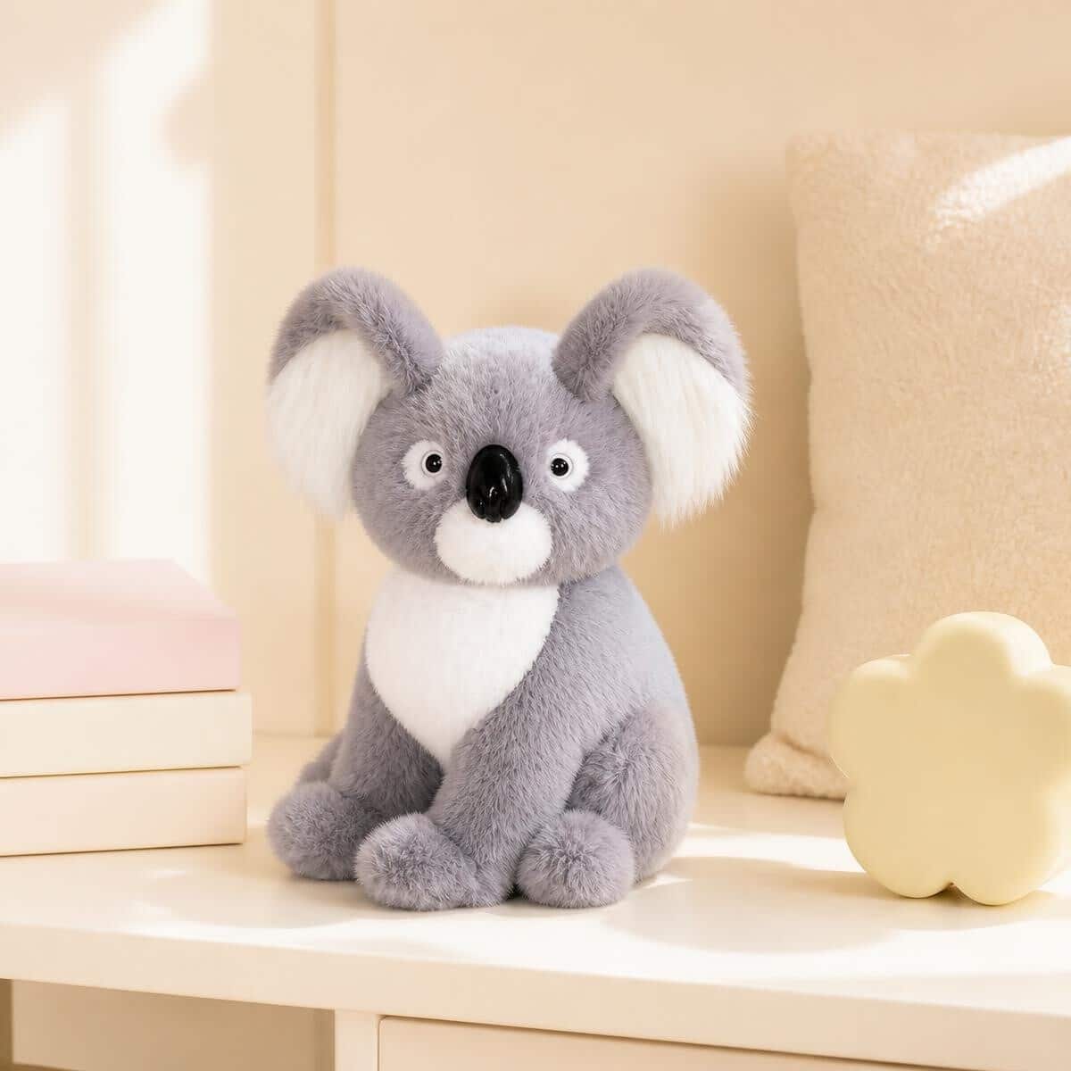 Peluche Koala assis au ventre blanc et nez noir – Image 4