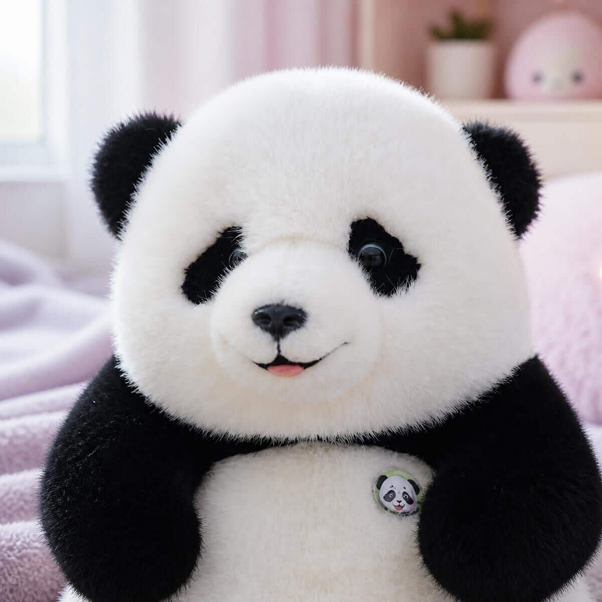 Peluche Panda grande et douce de style réaliste – Image 2