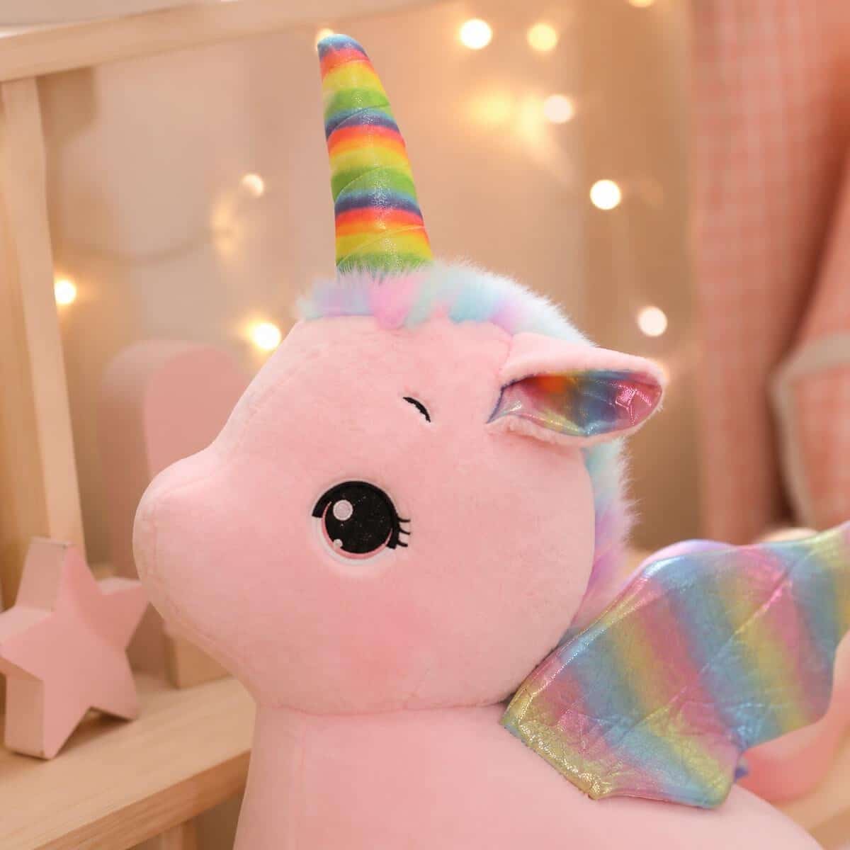 Peluche licorne arc-en-ciel – Image 2
