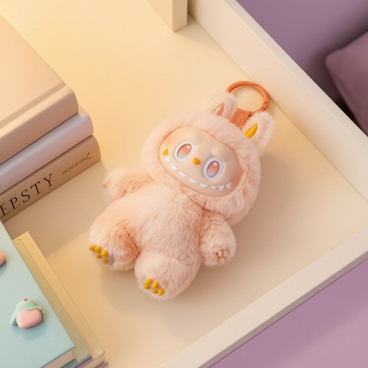 Porte-clé peluche Labubu coloré – Image 2