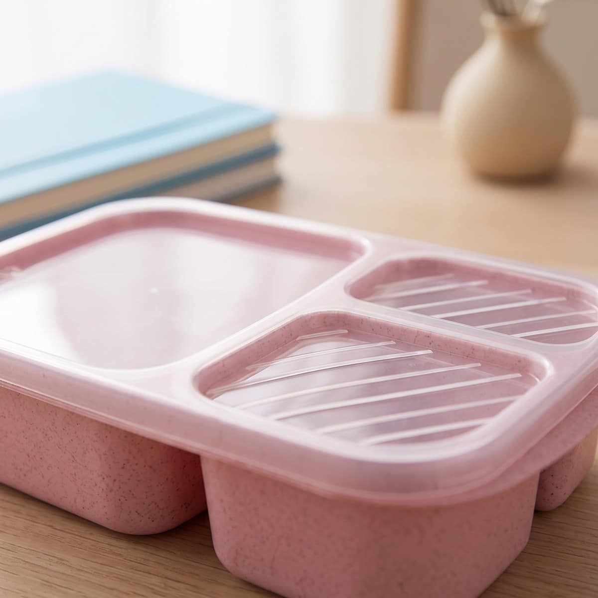 Lunchbox kawaii à coloris pastel en blé recyclé – Image 4