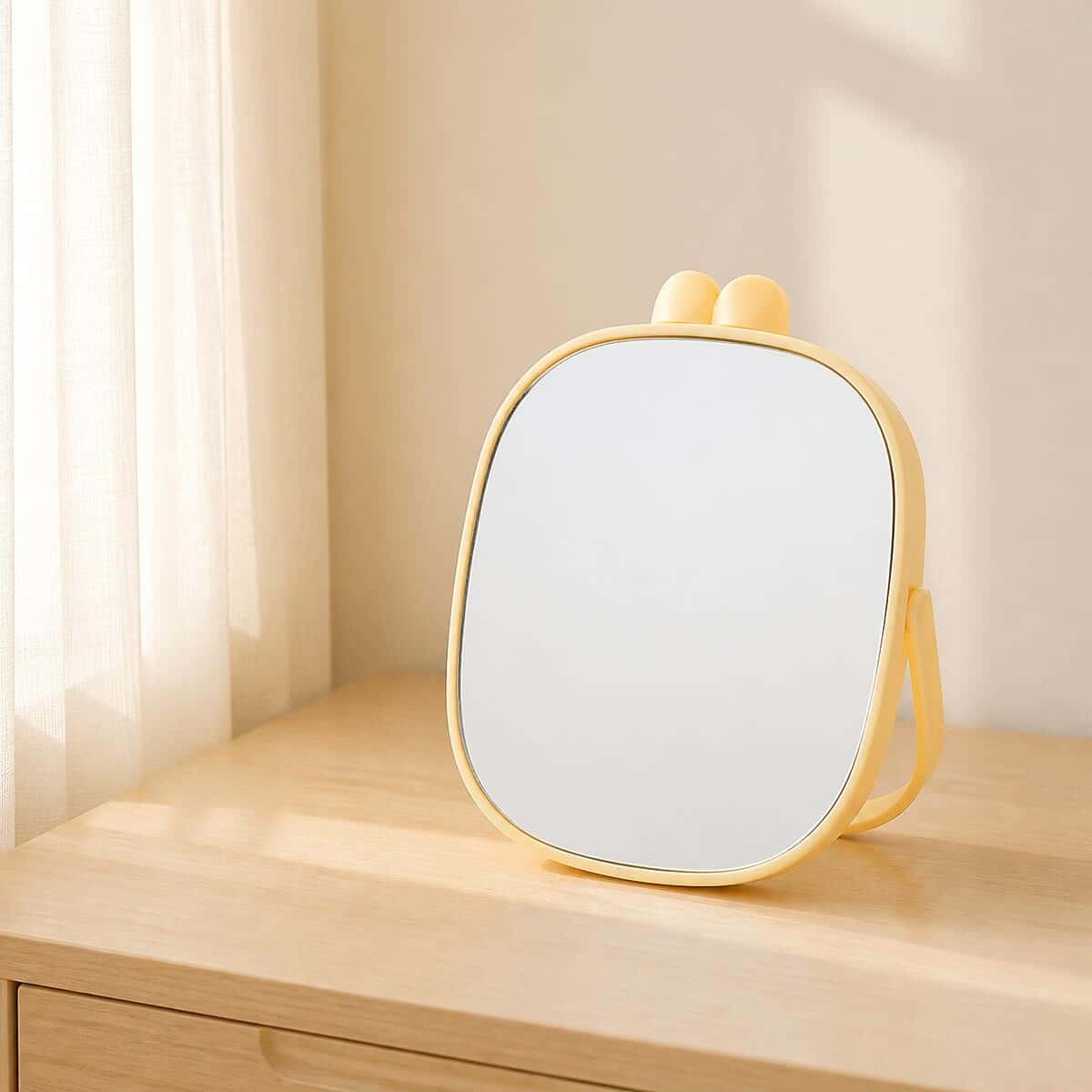 Miroir Kawaii rose portable à oreilles de lapin lot de 3 – Image 2