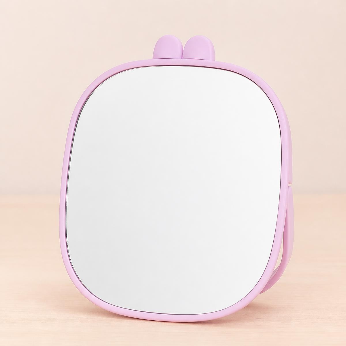 Miroir Kawaii rose portable à oreilles de lapin lot de 3 – Image 3