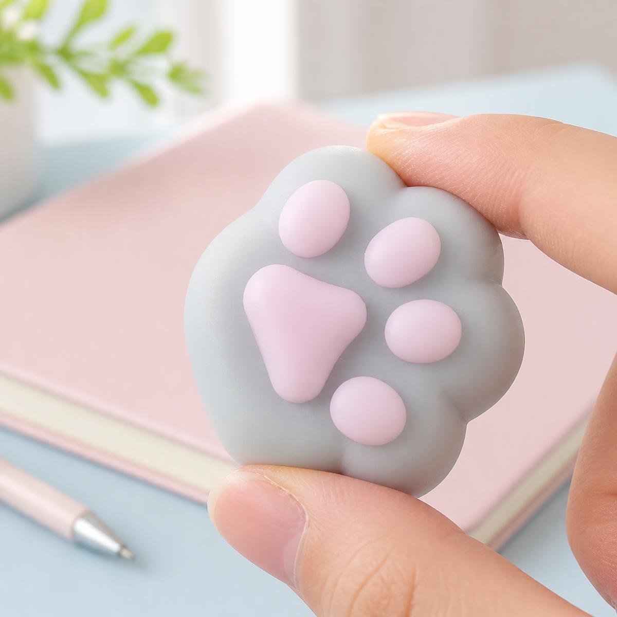 Mochi squishy anti-stress en forme de patte de chat – Image 3