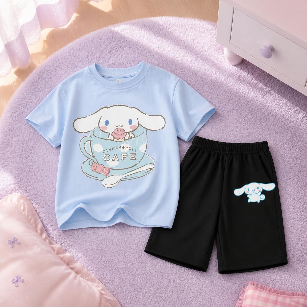 Ensemble t-shirt et short Cinnamoroll pour enfant – Image 4