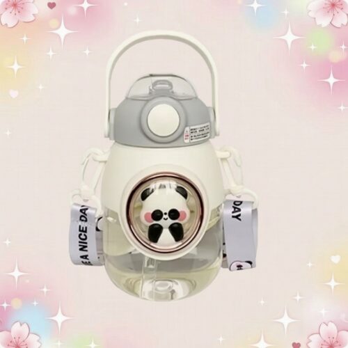 Gourde kawaii animal mignon avec bandoulière