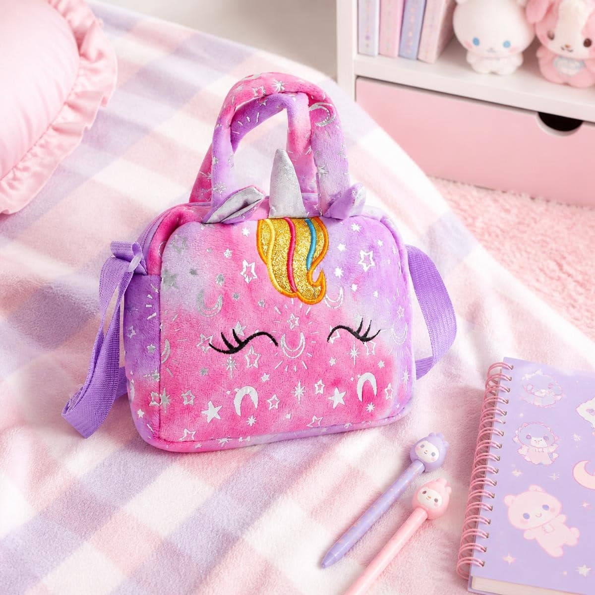 Sac Kawaii à corne et étoiles en trois coloris – Image 4