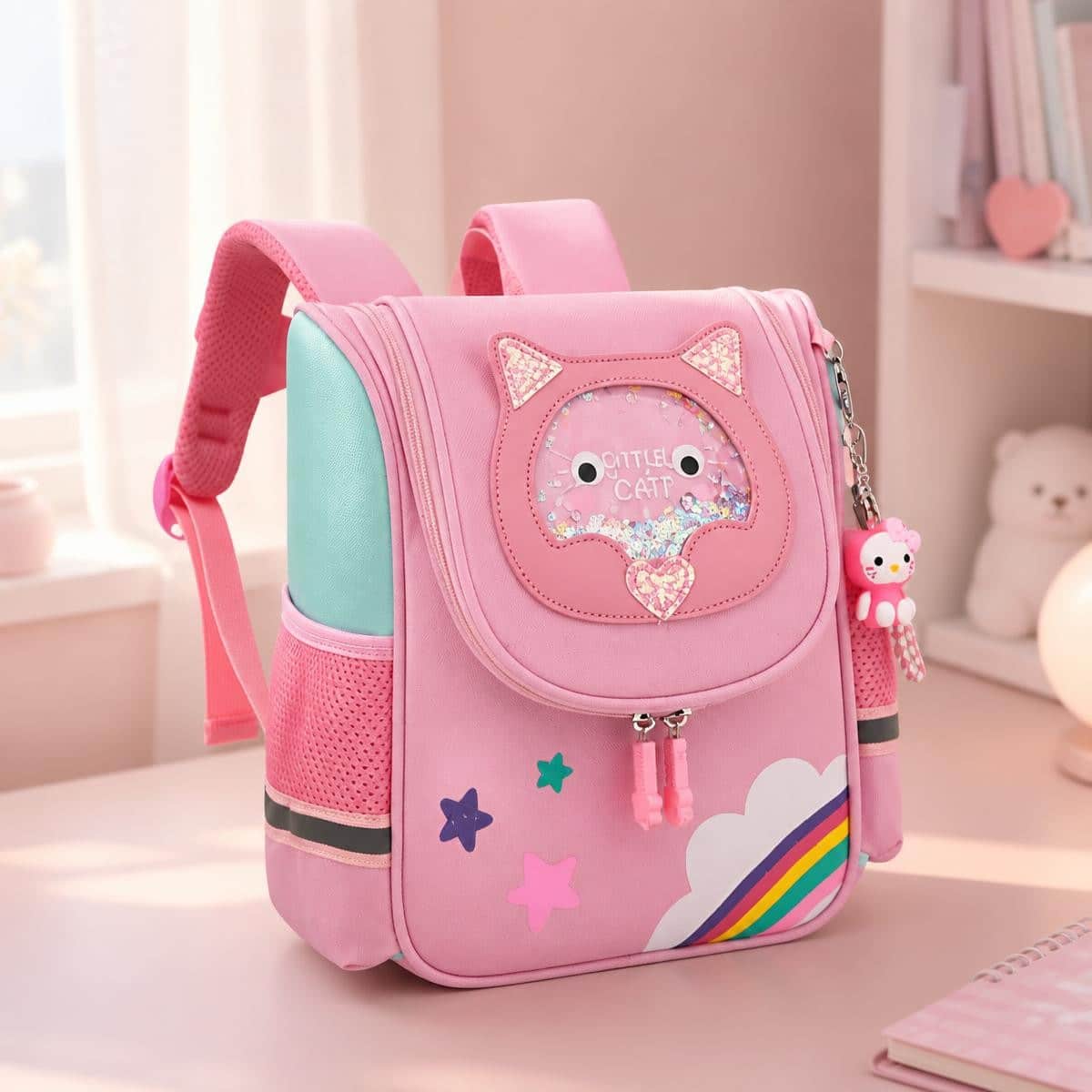 Sac à Dos Kawaii chat compact ou très spacieux – Image 3
